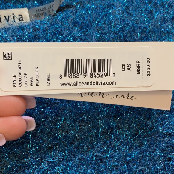 Alice and Olivia Blue sweatshirt - Picture 6 of 6